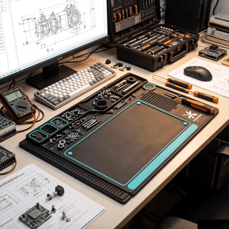 Electronics Repair Bench - Multifunctionele laswerkbankmat van siliconen met schroefhouder