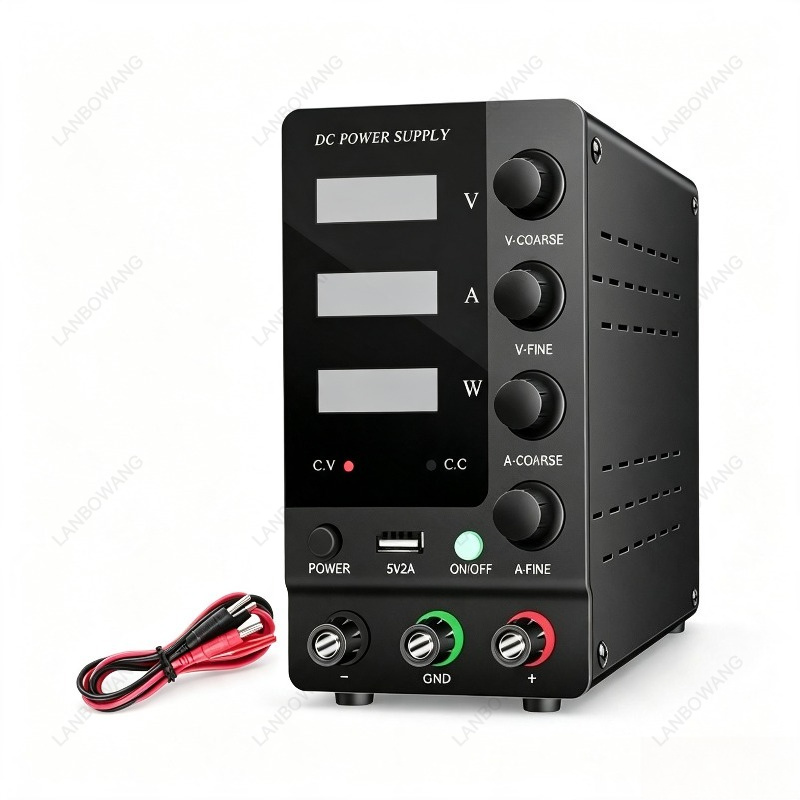 Electronics Repair Bench - 0‑32V 0‑6A Digitale variabel geregelde DC-bankvoeding,