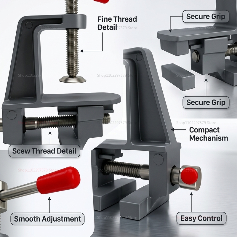 Aluminium mini-tafelbankschroe - Electronics Repair Bench recensie en prijs