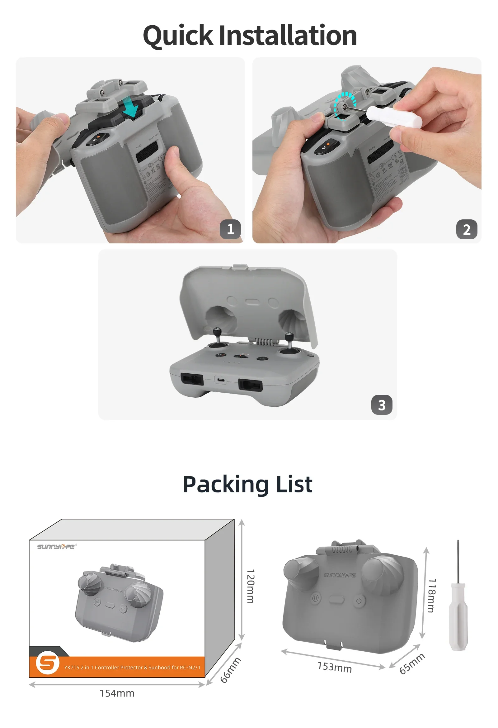 2 in 1 Controller Protector Zo - Dji Drone Mini 4 Pro recensie en prijs