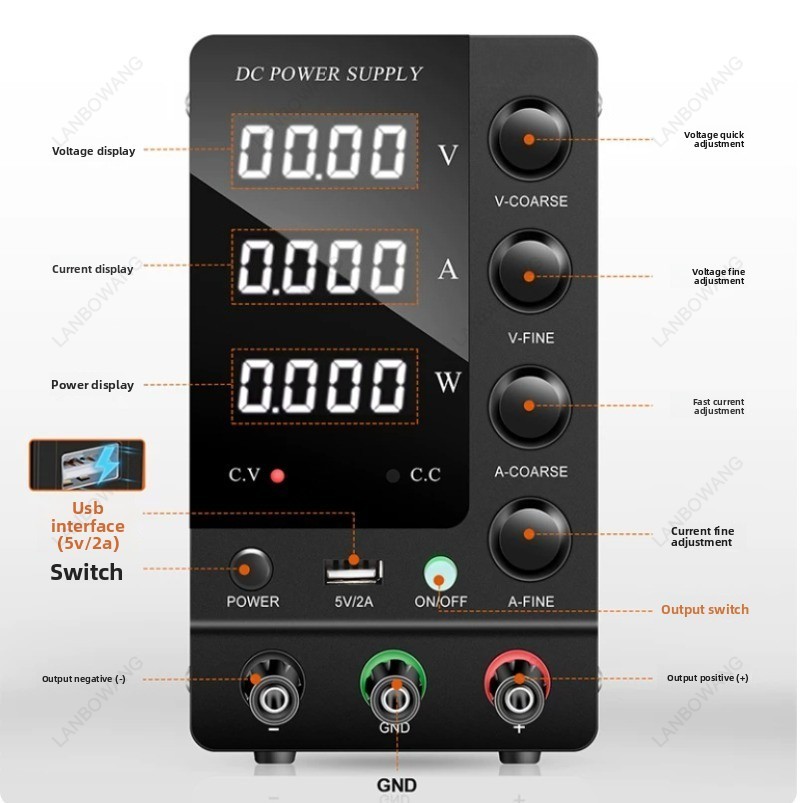 0‑32V 0‑6A Digitale variabel g - Electronics Repair Bench recensie en prijs