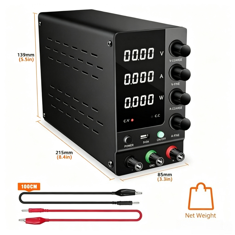 0-32V 0-6A variabel geregelde  - Electronics Repair Bench recensie en prijs